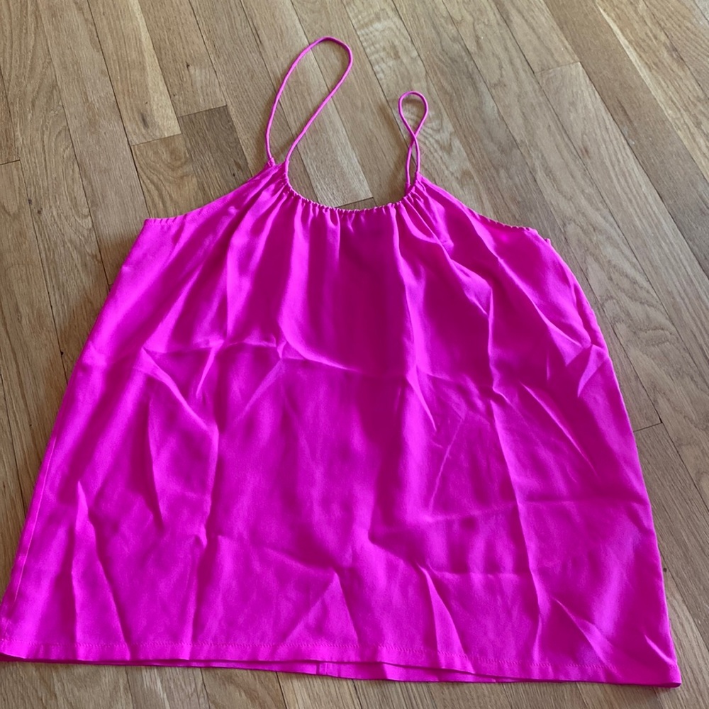 Neon Pink Tucker Camisole, size small